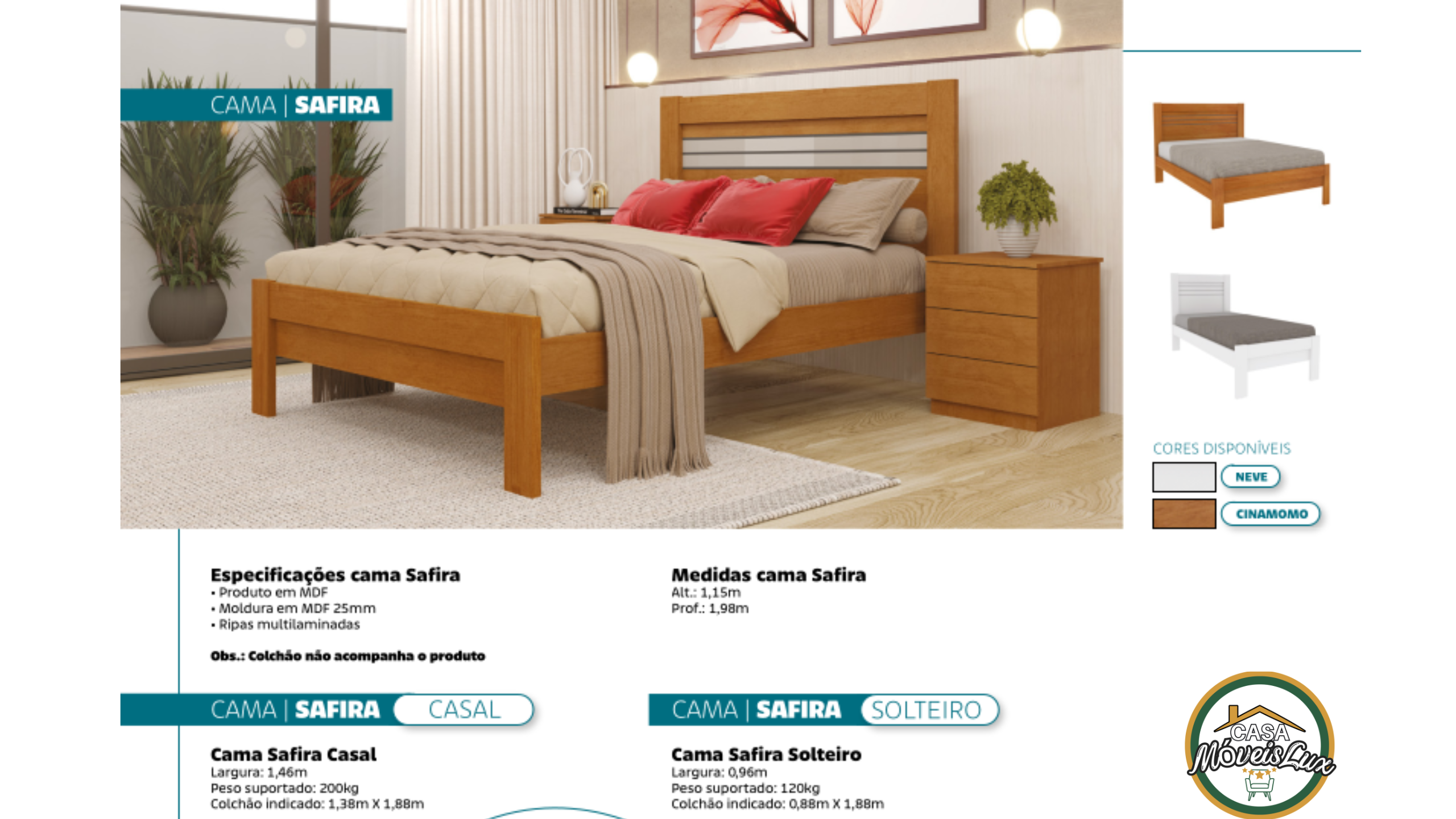 CAMA SAFIRA