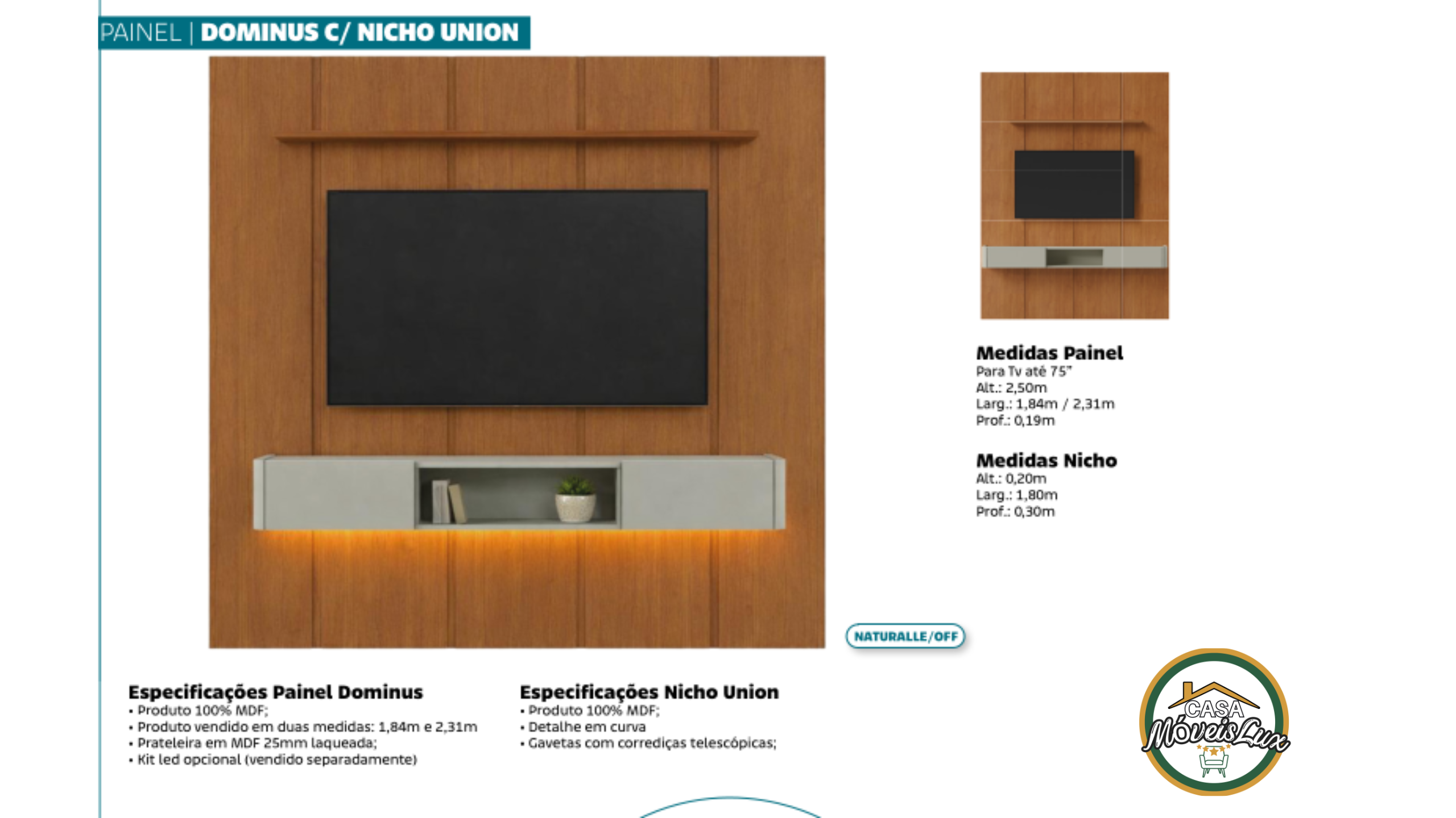 PAINEL DOMINUS C NICHO UNION