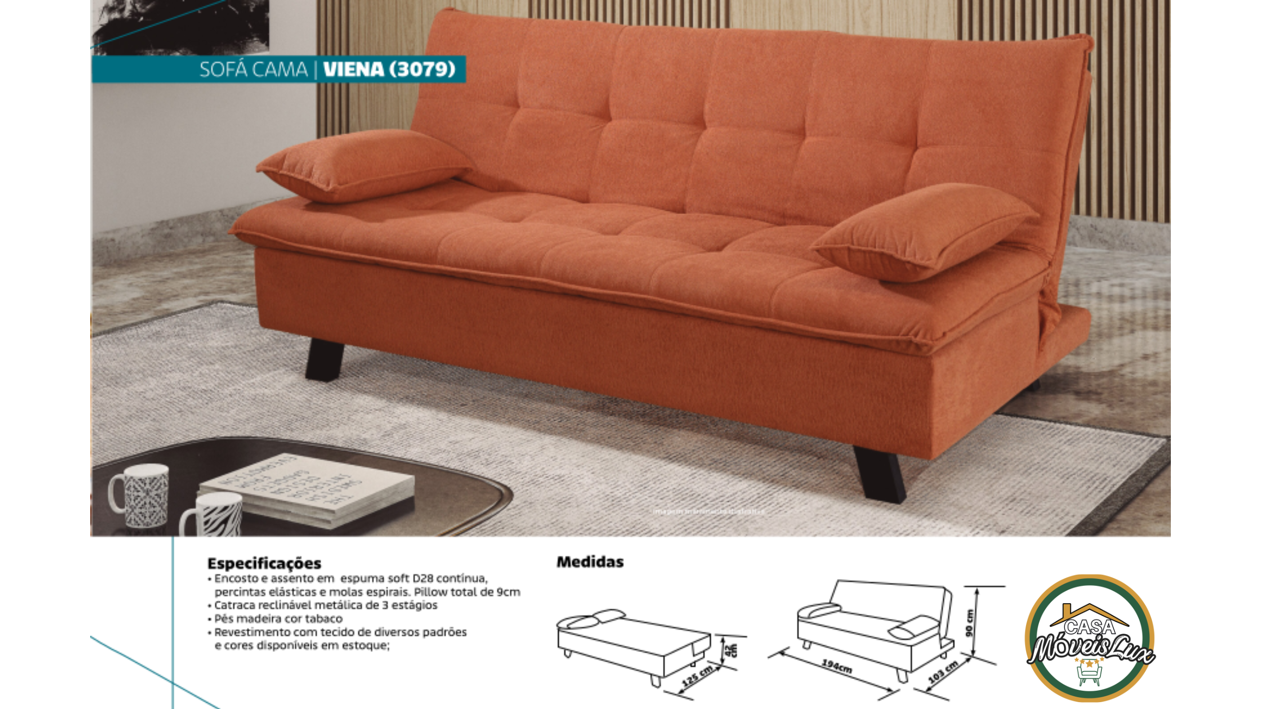 SOFÁ CAMA VIENA (3079)
